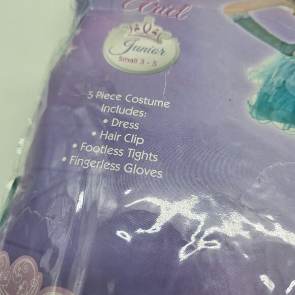 Disney Princess Ariel Costume Junior Small 3-5 5 Piece Little Mermaid - Picture 7 of 9